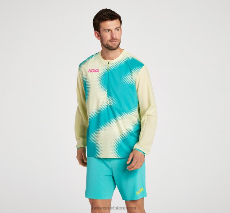 גברים Hoka חגיגה 1/2 מעטפת רוח עם רוכסן JTHXL665