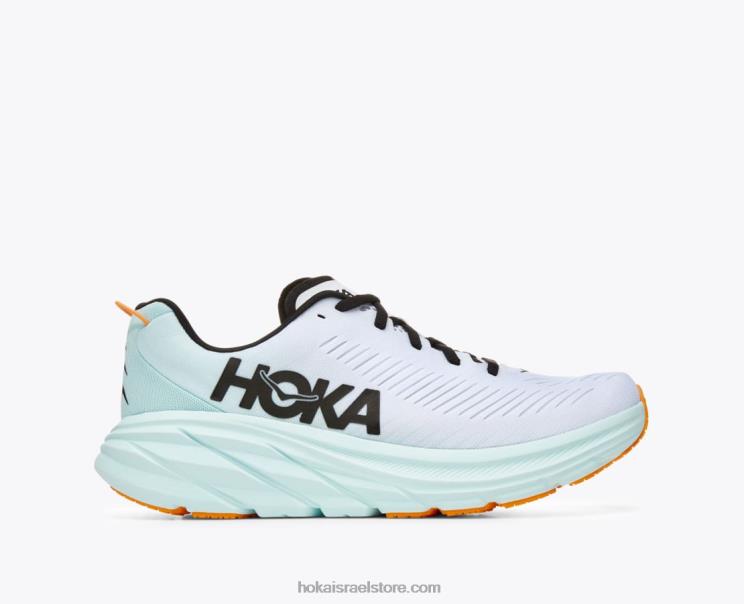 גברים Hoka זכוכית לבנה/כחולה רינקון 3 JTHXL447