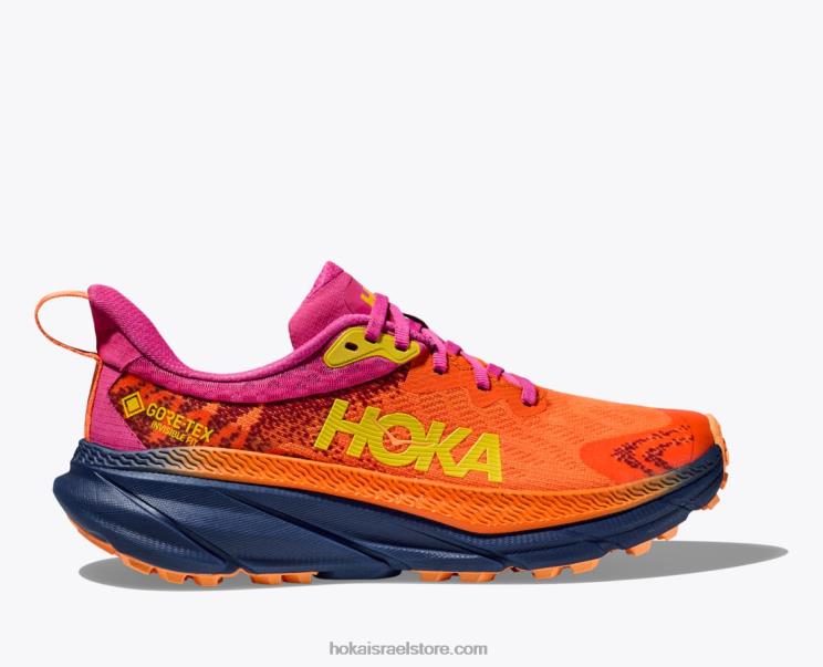 נשים Hoka כתום/ורודה תוססת צ'לנג'ר 7 gtx JTHXL95