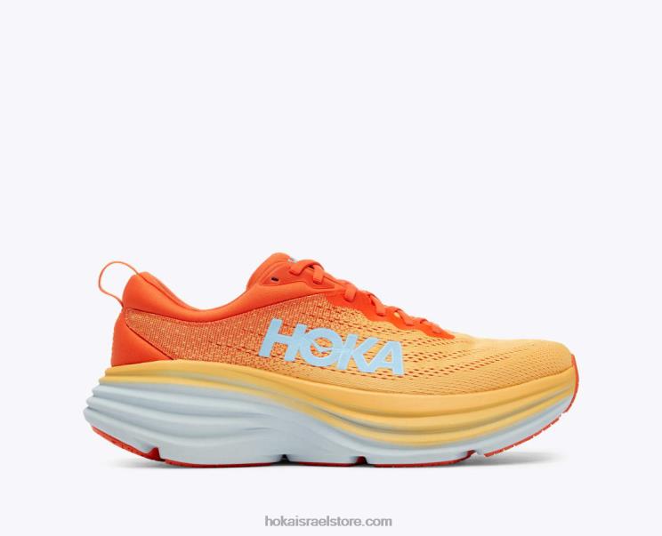 גברים Hoka שטר פאפין/צהוב ענבר בונדי 8 JTHXL688