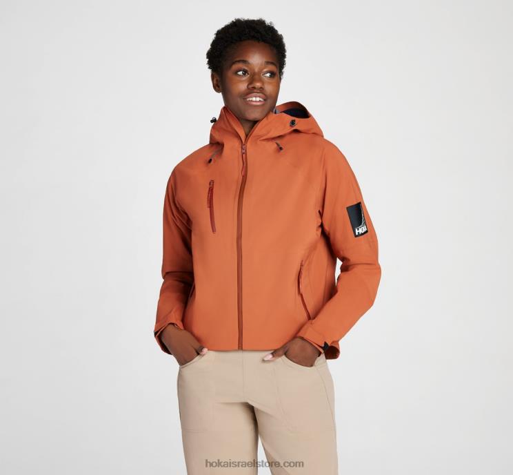 נשים Hoka חימר אפוי מעיל גשם לתחבורה JTHXL373