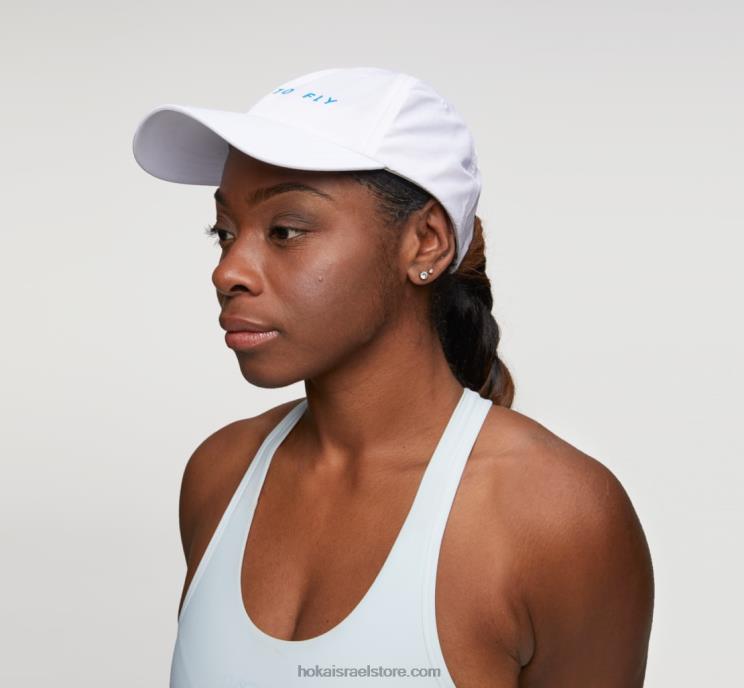 נשים Hoka לבן/כחול דיווה כובע לכל היום JTHXL407