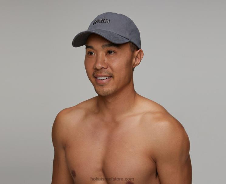 נשים Hoka אפור כהה כובע מזדמן JTHXL408