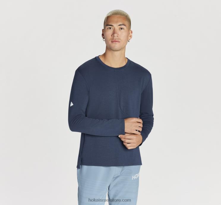 גברים Hoka חלל חיצון שרוול ארוך בתערובת מרינו JTHXL646