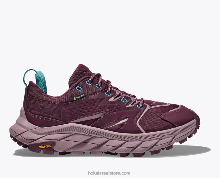 נשים Hoka יין ענבים/סמבוק anacapa gtx נמוך JTHXL183