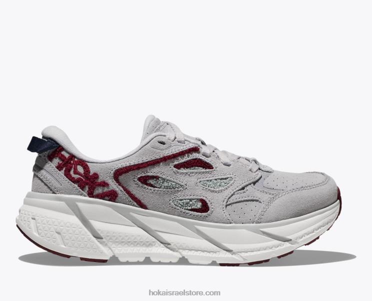 נשים Hoka סלע ירח/קברנה רקמת clifton l JTHXL202