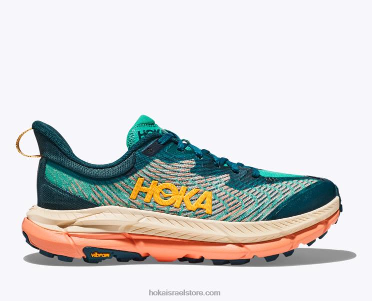נשים Hoka גן צהבהב/מים עמוק mafate speed 4 JTHXL113