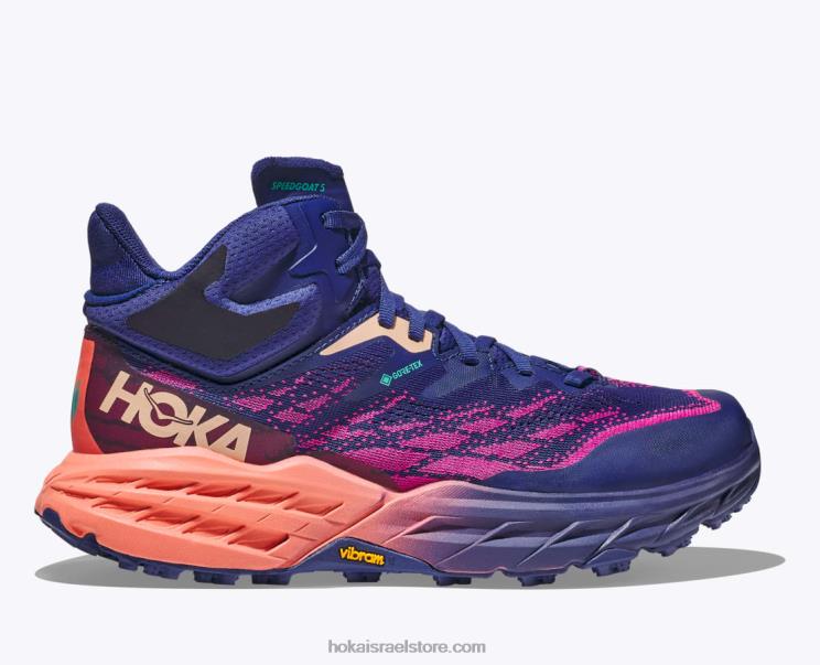 נשים Hoka כחול פעמון/קמליה speedgoat 5 mid gtx JTHXL97